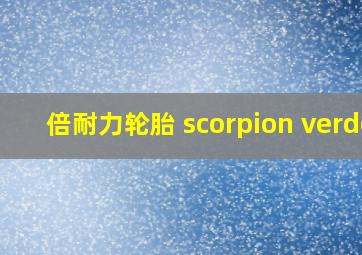 倍耐力轮胎 scorpion verde